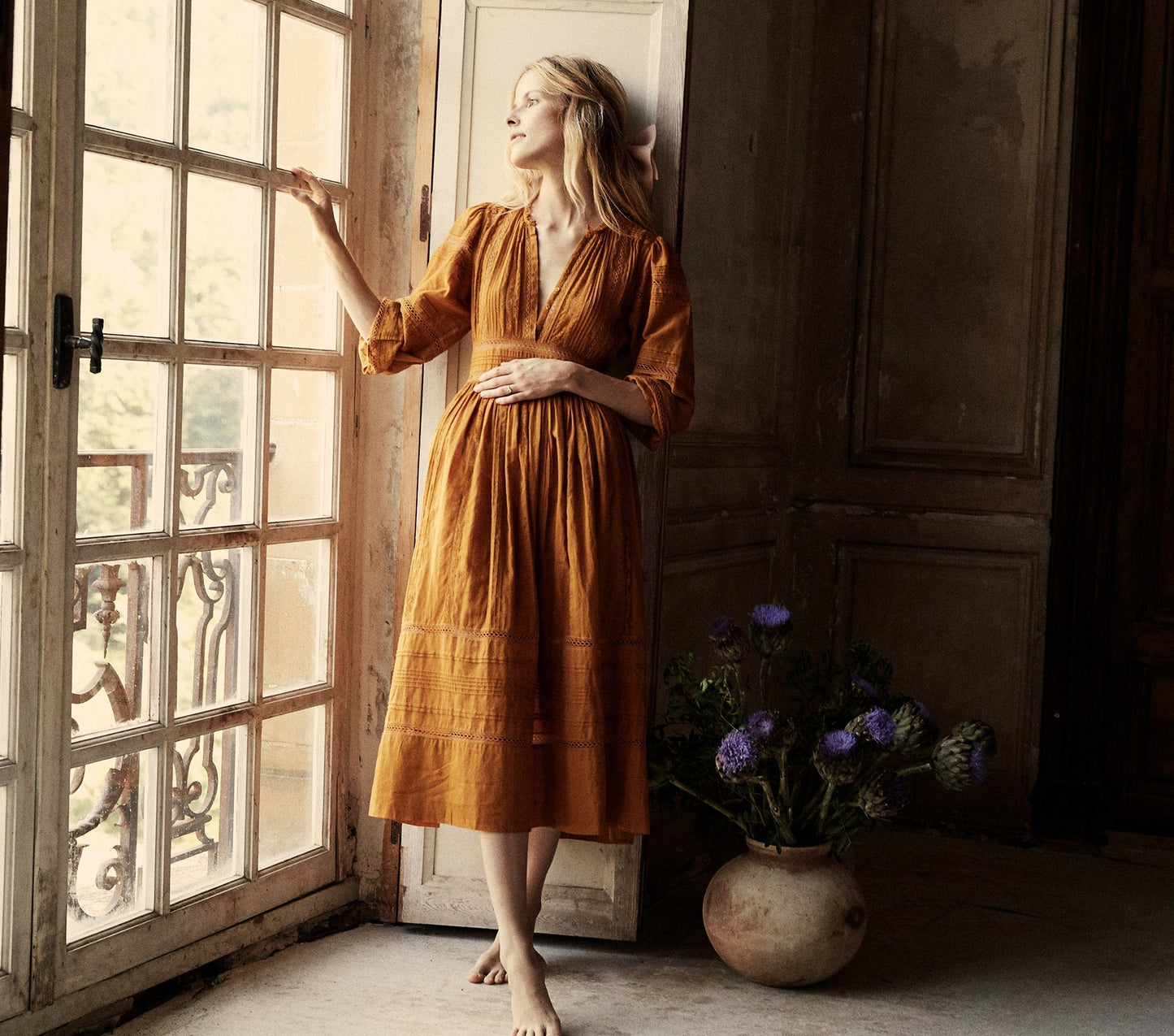 HMD -- VICIA DRESS -- YELLOW JASPER