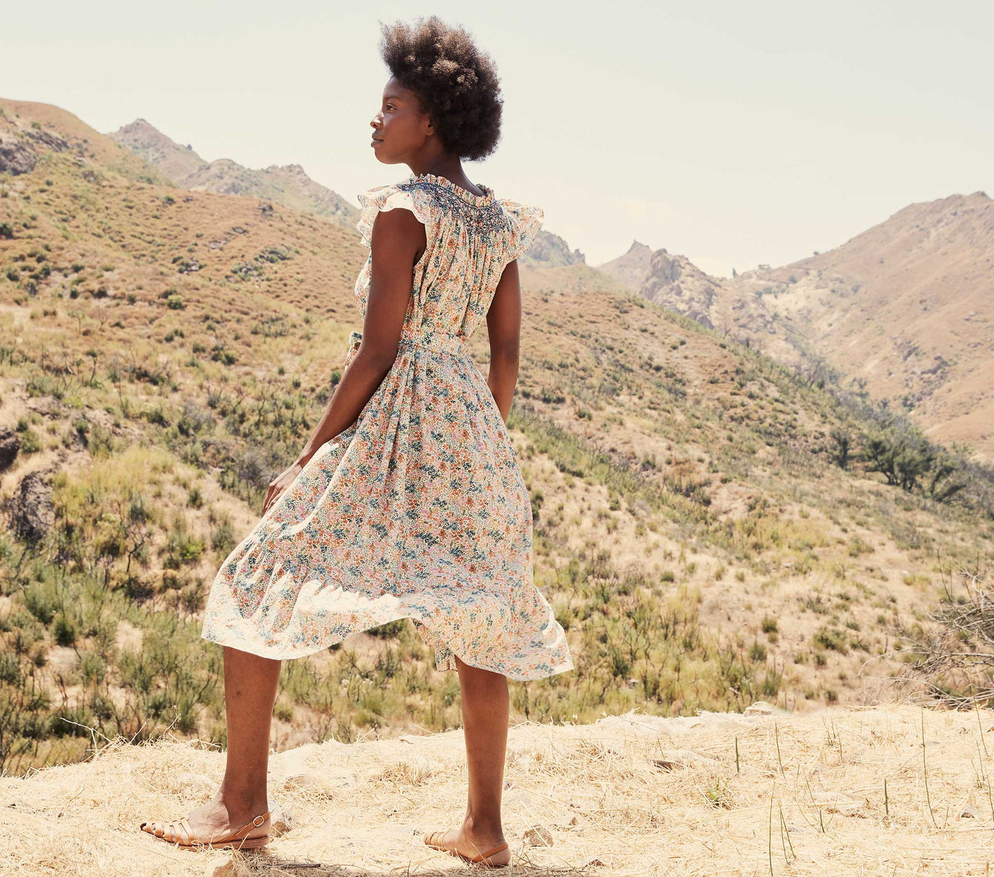 HMD -- VIOLETTA DRESS -- CREAM LADY BIRD FLORAL