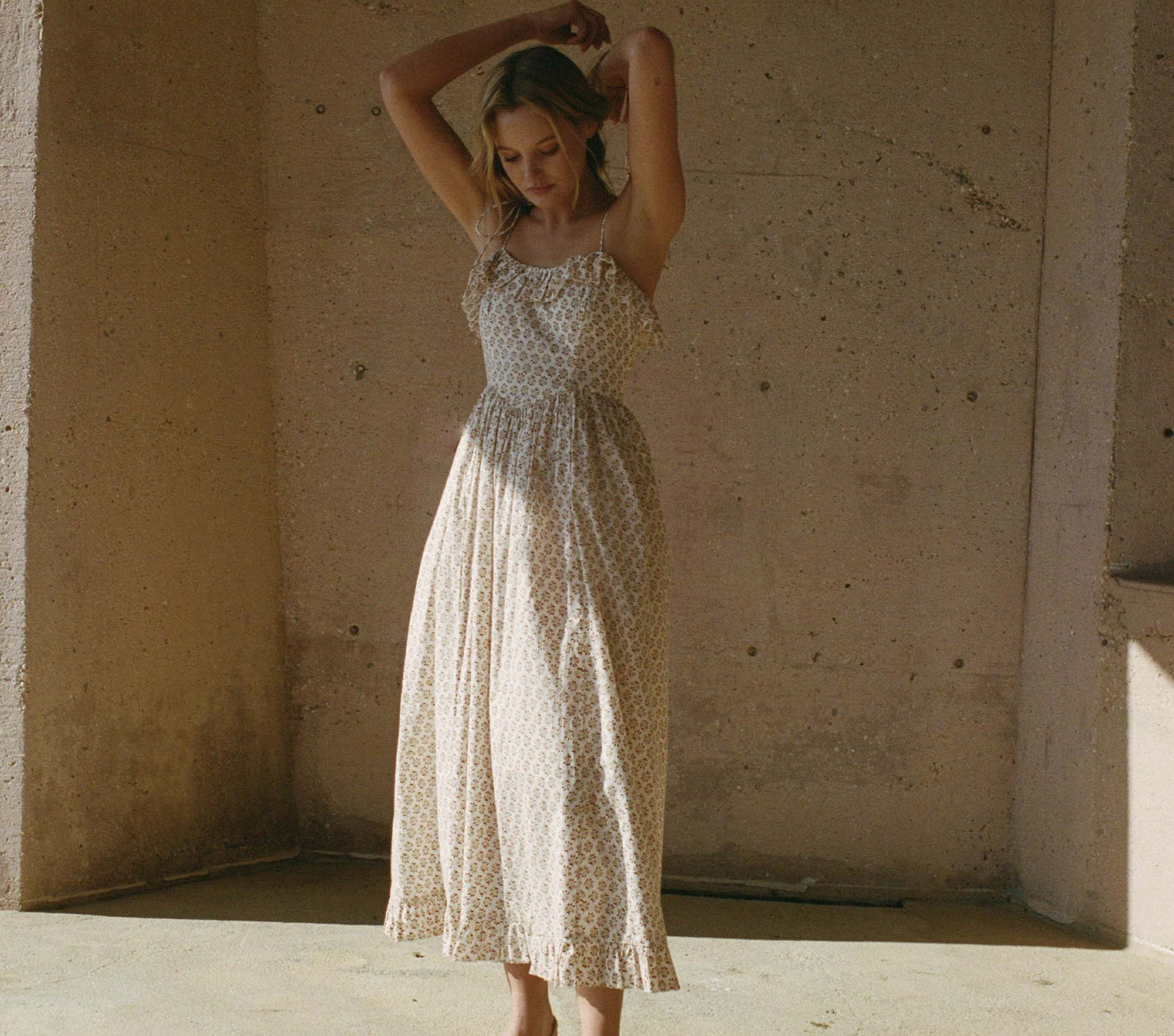 HMD -- WENDELIN DRESS -- SPRING ELDERBERRY FLORAL