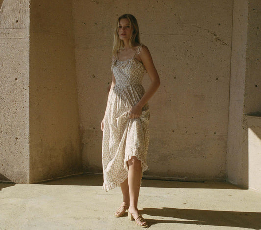 HMD -- WENDELIN DRESS -- SPRING ELDERBERRY FLORAL