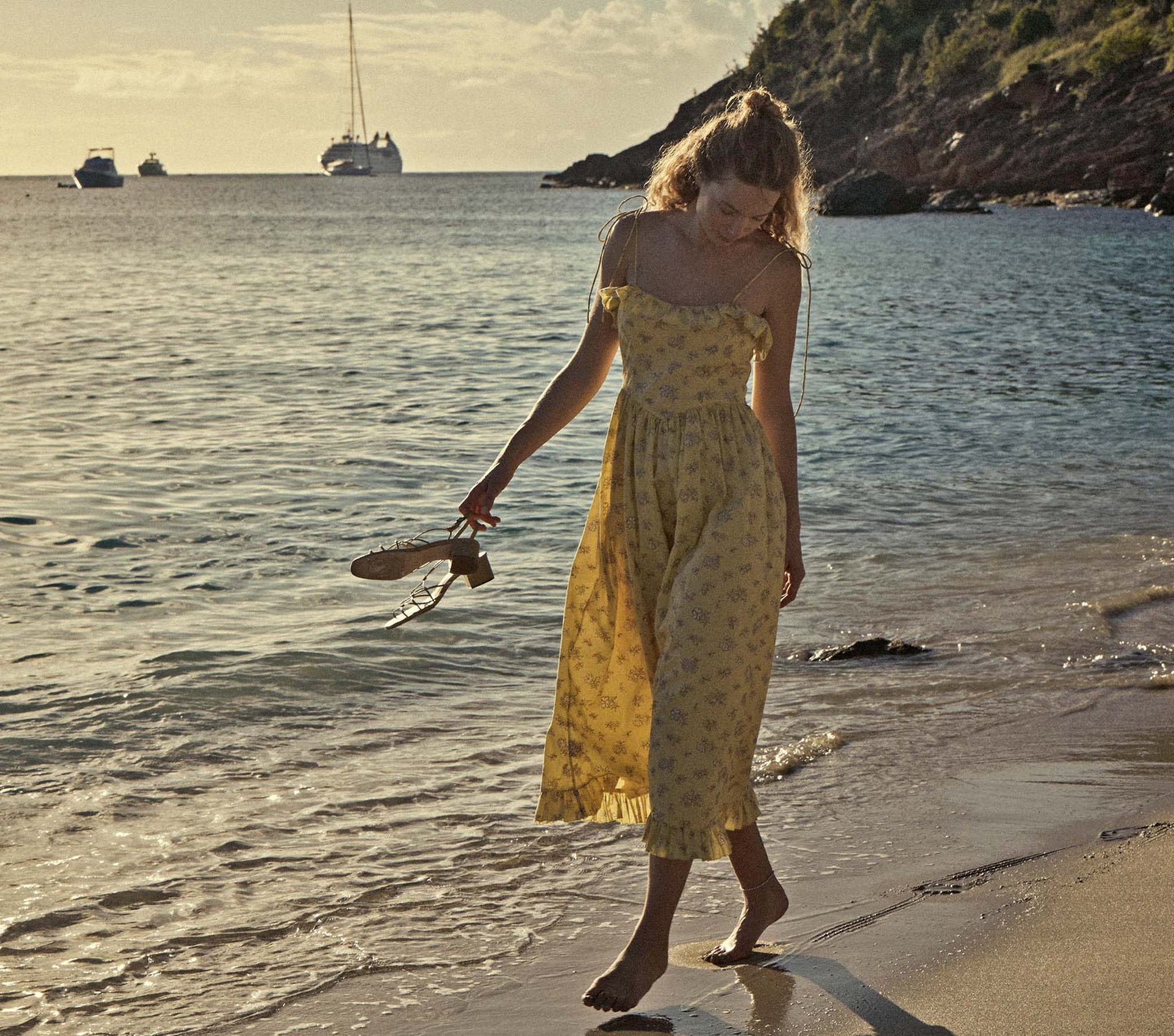 HMD -- WENDELIN DRESS -- SUNSHINE BOUTON DE ROSE