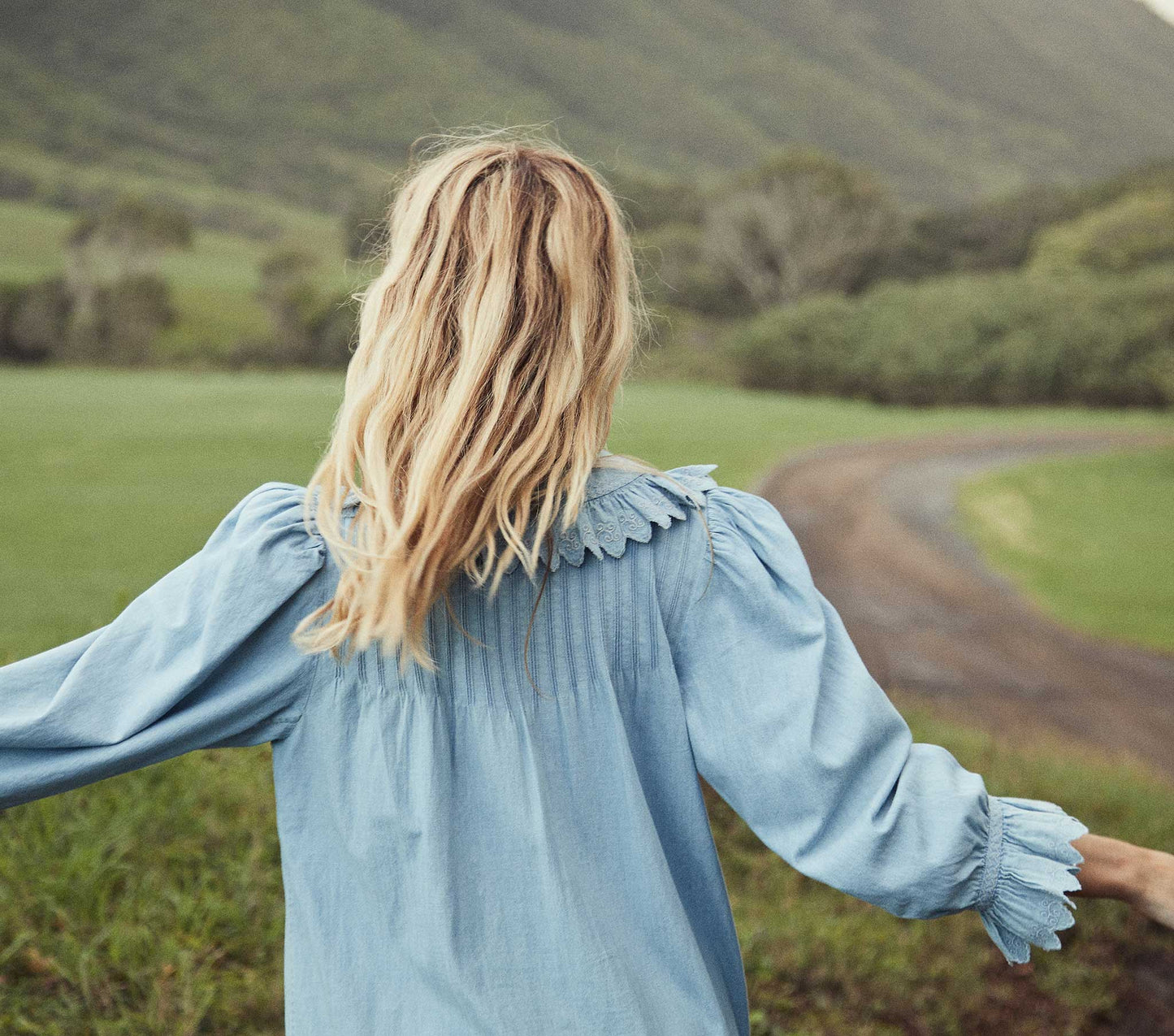 HMD -- WING DRESS -- PARISIAN CHAMBRAY