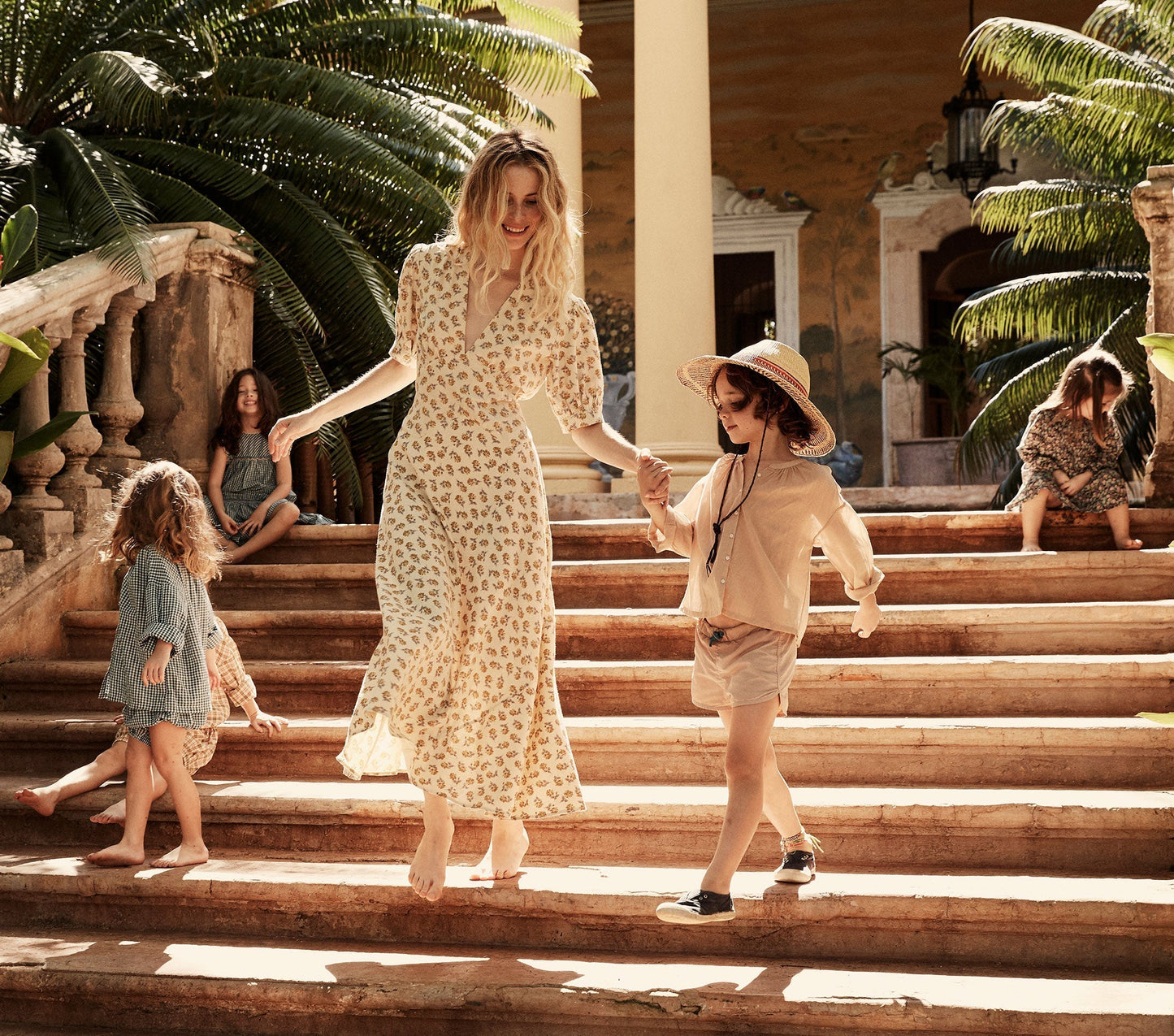 HMD -- WISTERIA DRESS -- YELLOW COTTAGE GARDEN