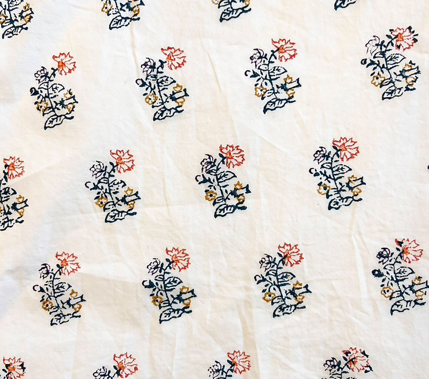 HMD -- STANTON DRESS -- RED DAHLIA BLOCK PRINT