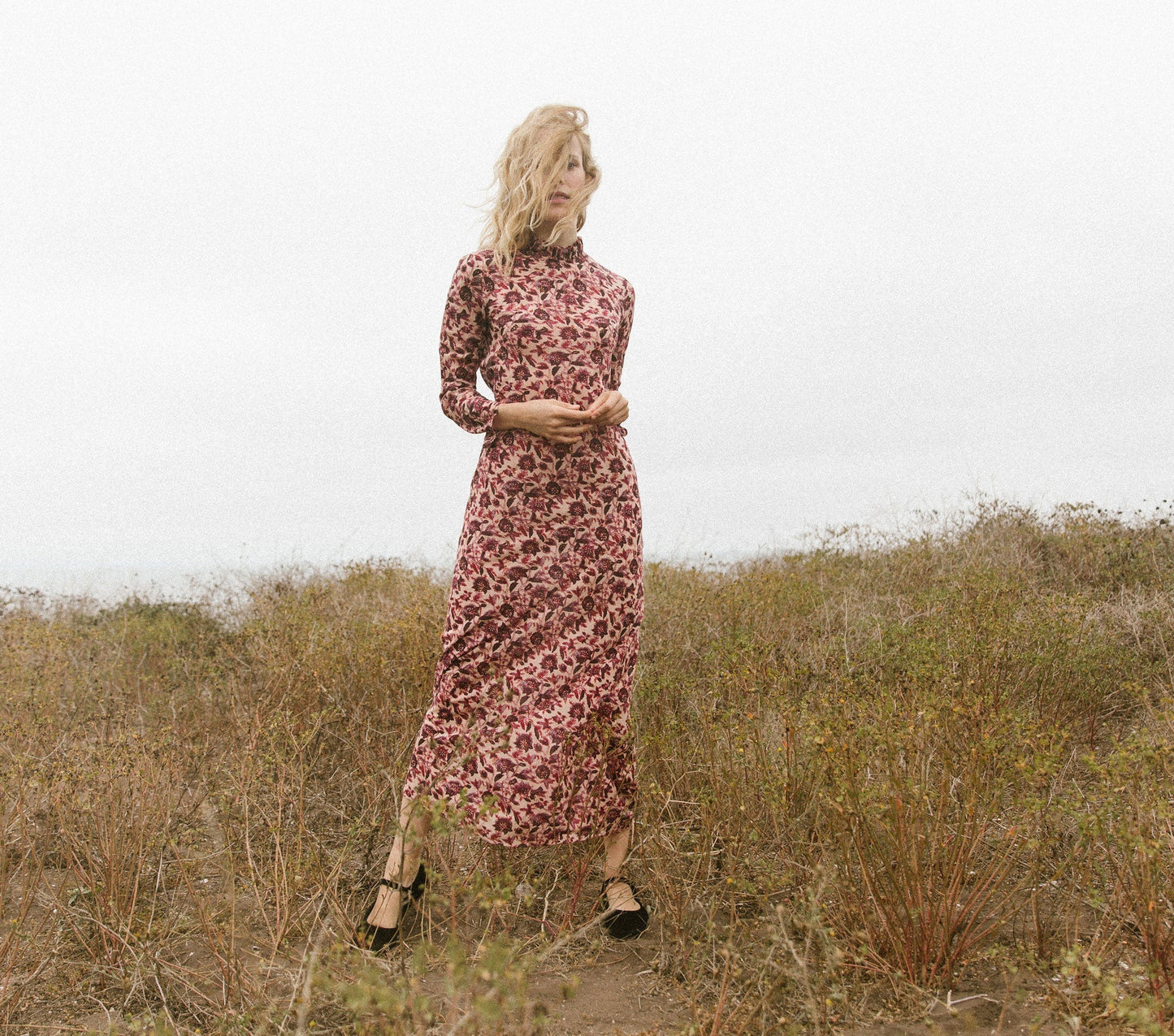 HMD -- AMES DRESS -- PLUM MULTI