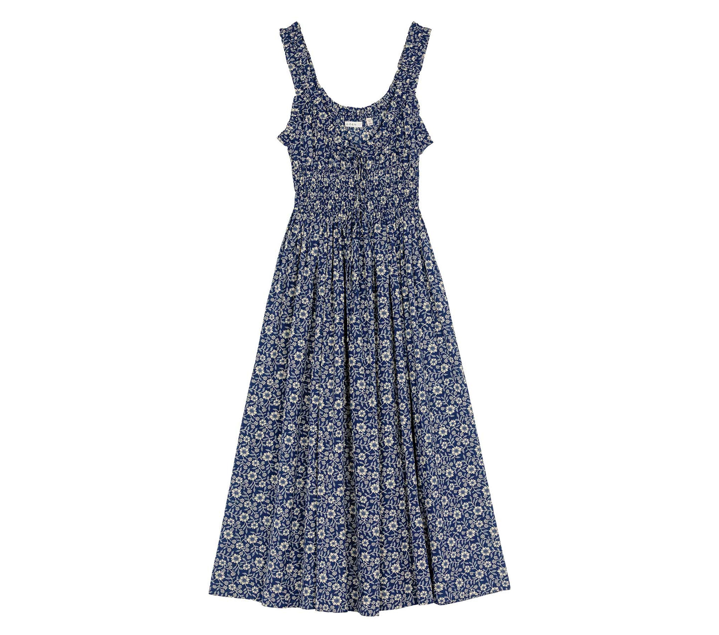 HMD -- EMMARETTA DRESS -- BLUE JESSAMINE CALICO