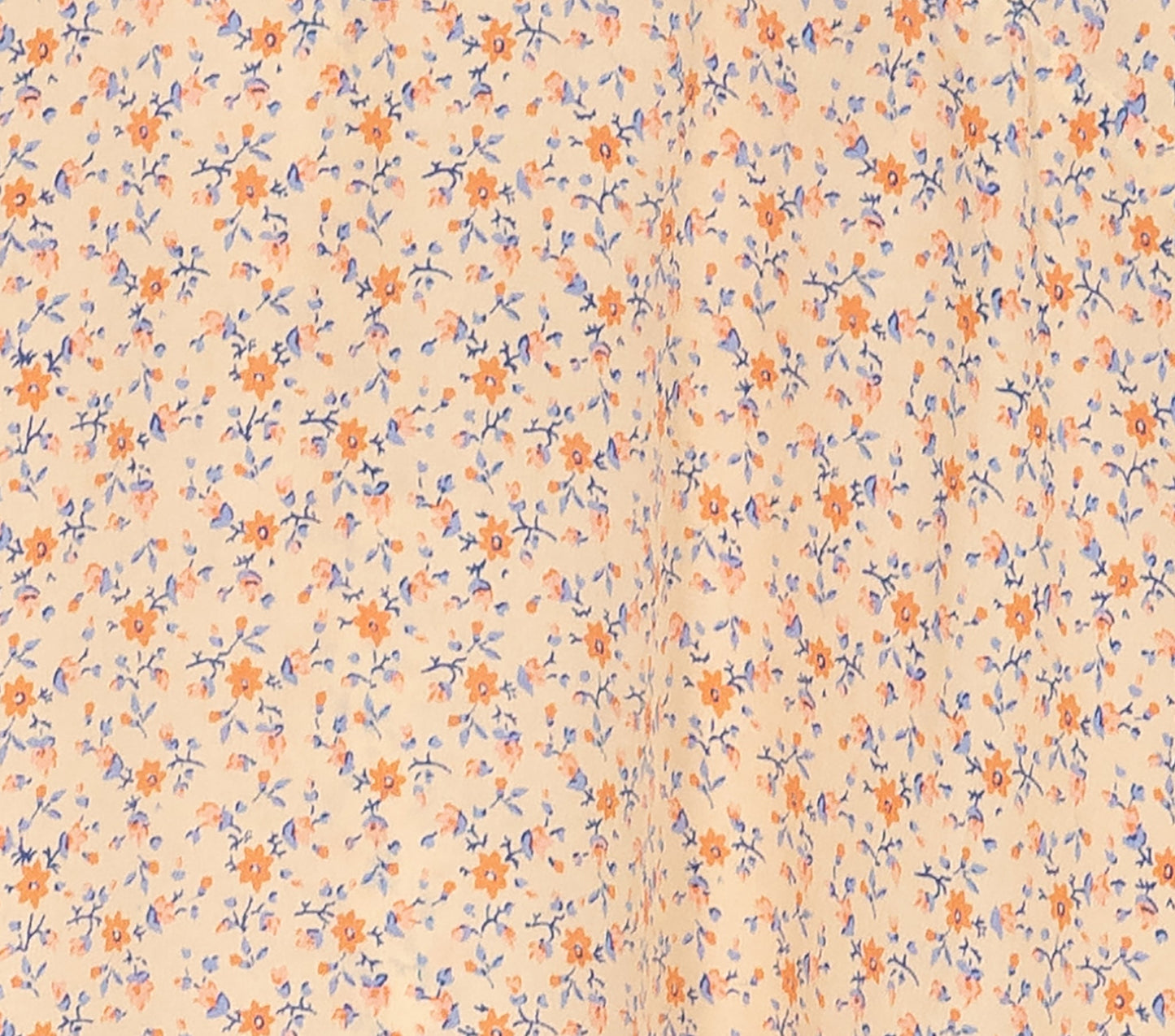 HMD -- OLIVE DRESS -- PEACH MARTHA'S GARDEN PRINT