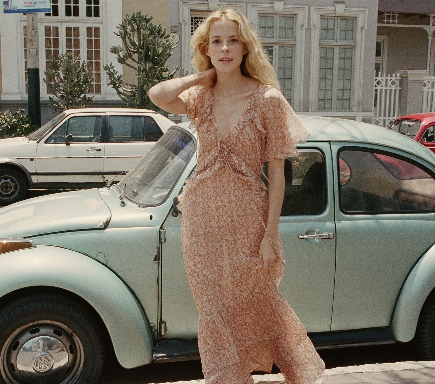 HMD -- ANTOINETTE DRESS -- ADOBE TEA FLORAL