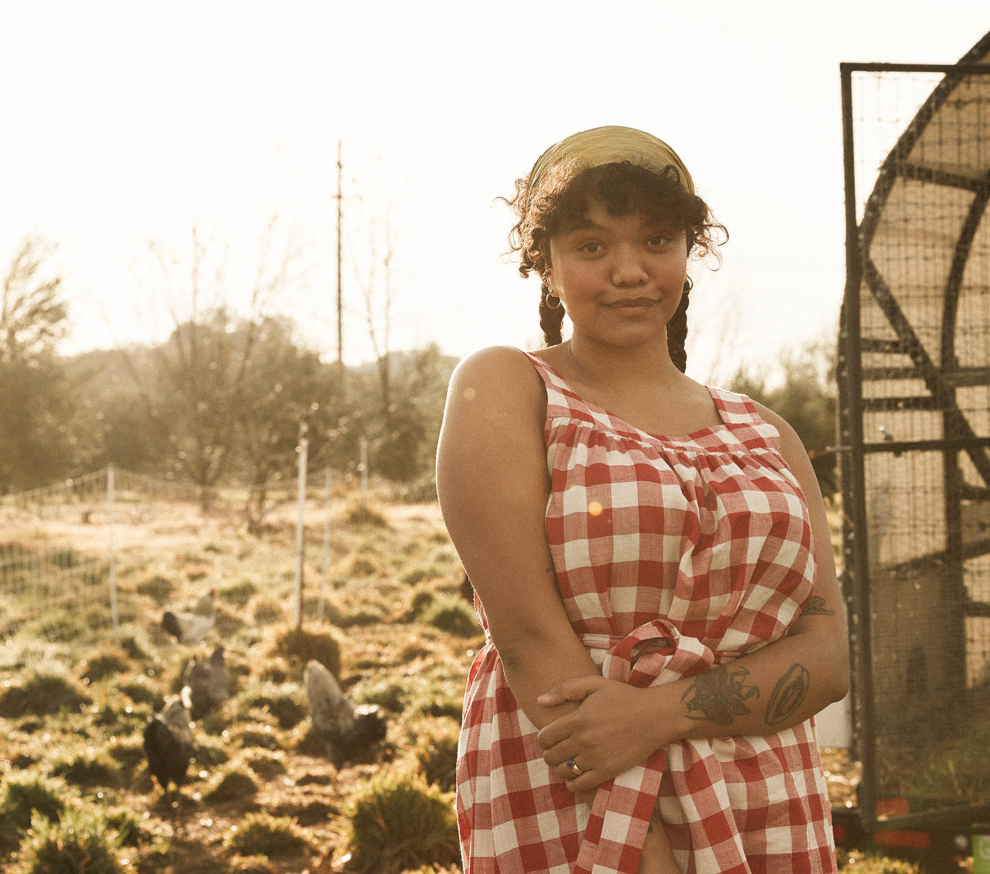 HMD -- EVE DRESS -- ST OUEN SWEET CHERRY PLAID