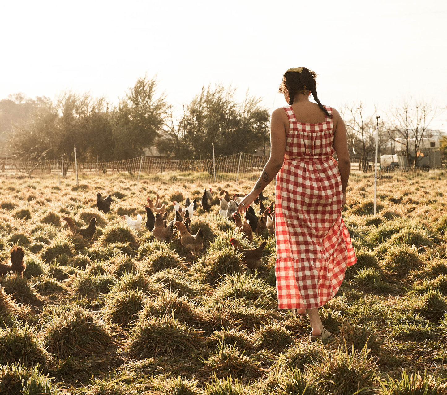 HMD -- EVE DRESS -- ST OUEN SWEET CHERRY PLAID